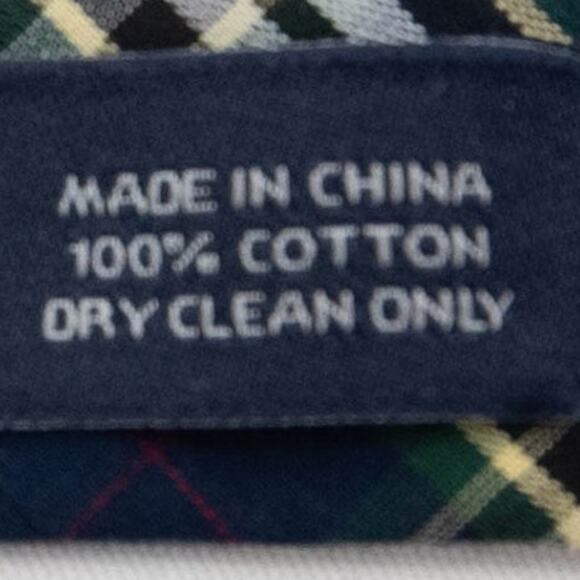 Daniel Cremieux Green Blue Tartan Plaid Self Tie Bow Tie Bowtie - Picture 6 of 8